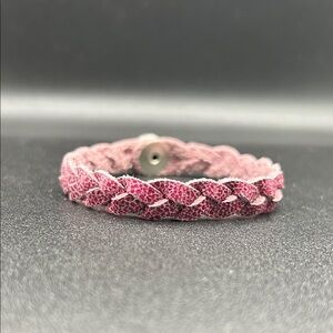 Braided Pink Bracelet